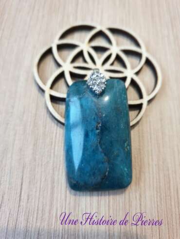 Pendentif Apatite bleue