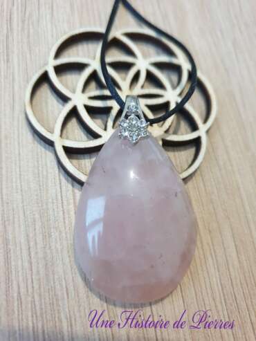 Pendentif  Quartz rose