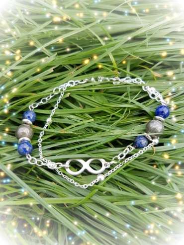 Bracelet 2 rangs Infini trio