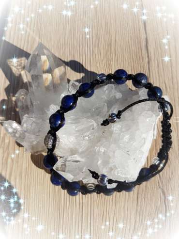 Bracelet Shamballa Lapis lazuli