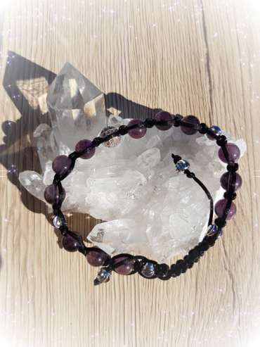Bracelet Shamballa Améthyste
