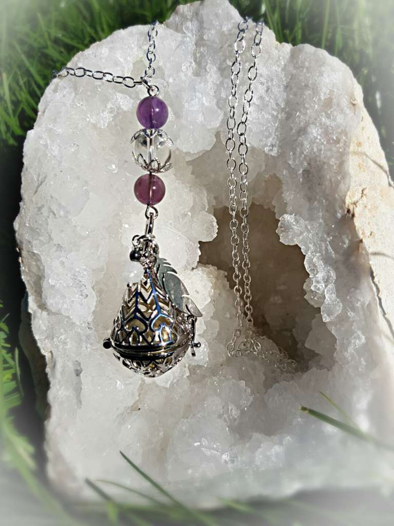 Bola de grossesse Cône, Améthyste et Cristal de roche