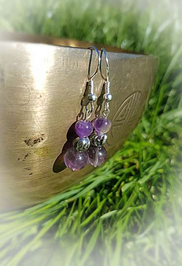 Boucles d’oreilles Améthyste