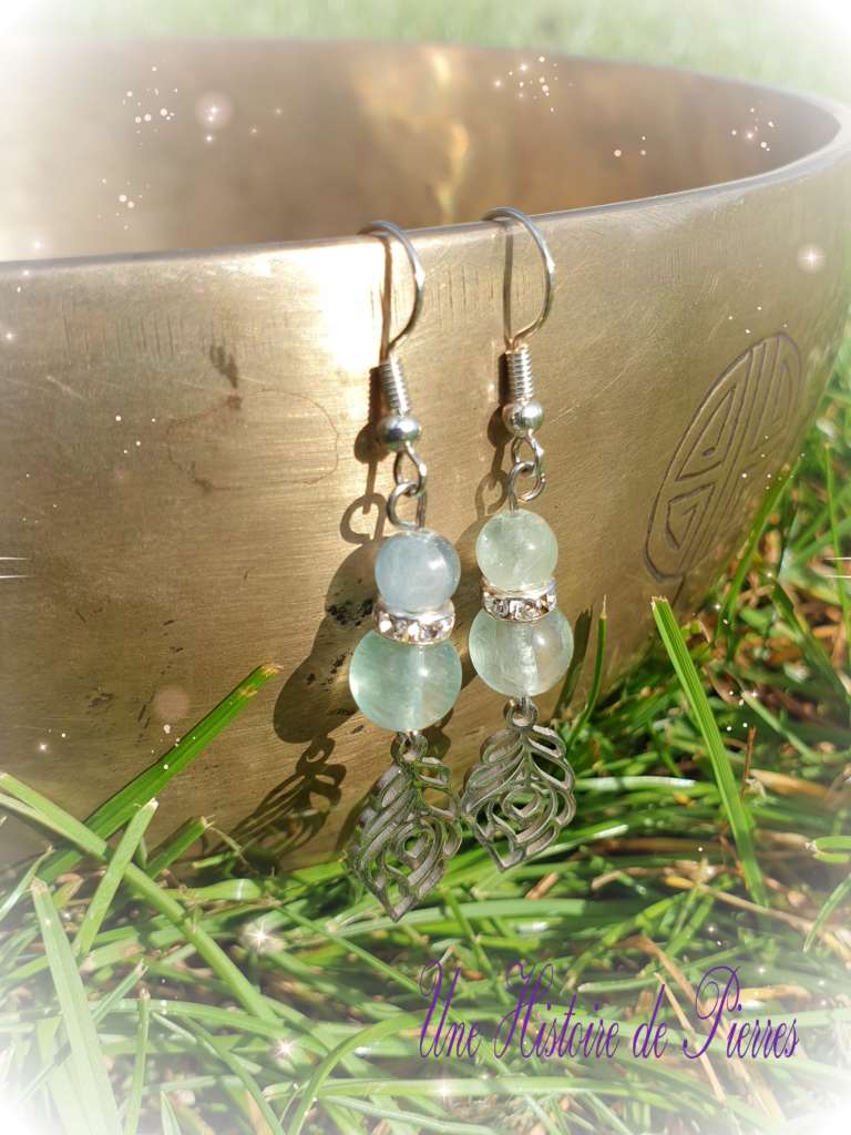 Boucles d'oreilles plumes coeur