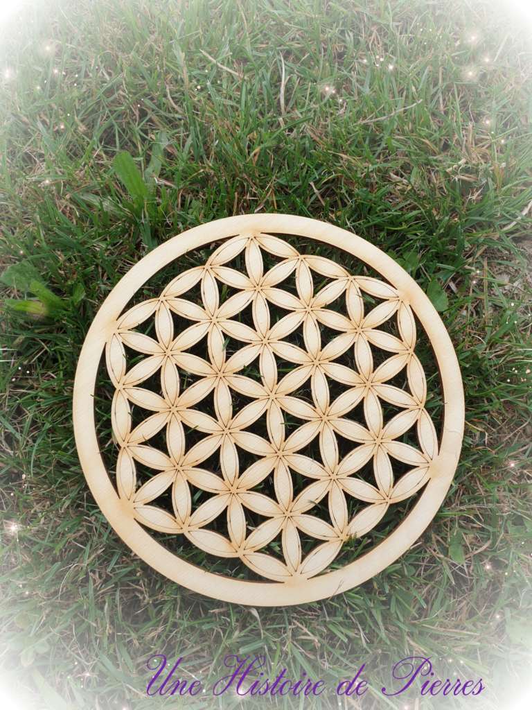 Fleur de vie bois 17 cm