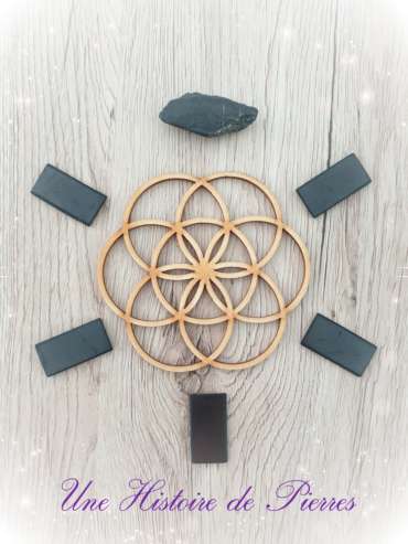 Shungite plaquette pour téléphone