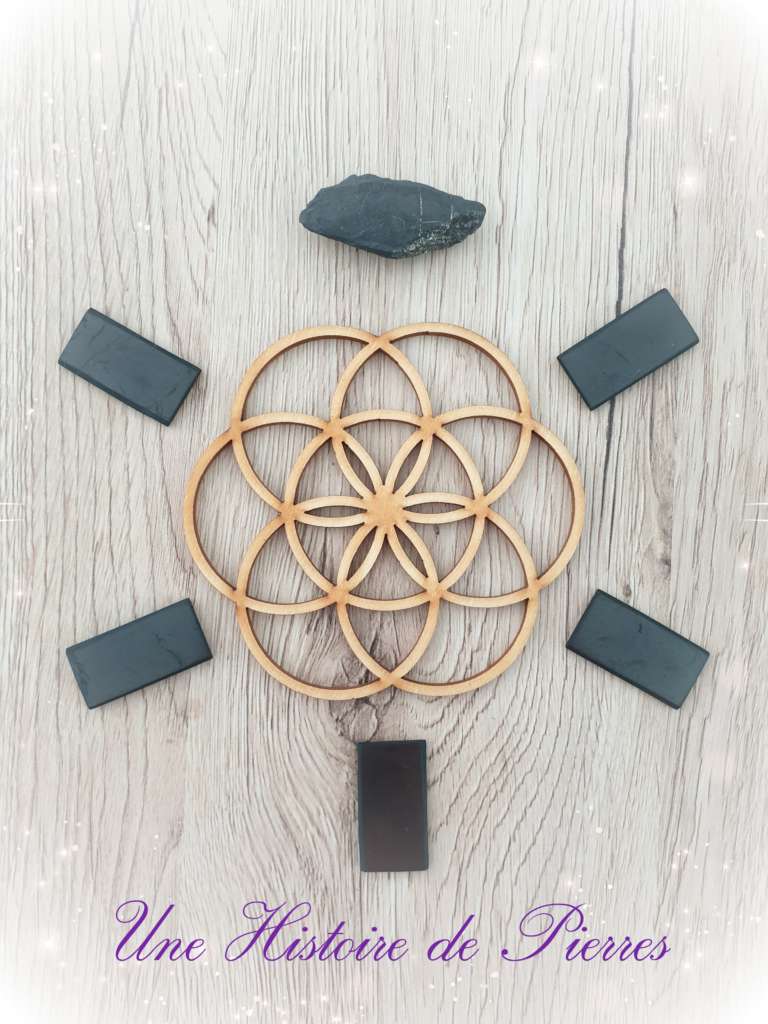 Shungite plaquette pour téléphone