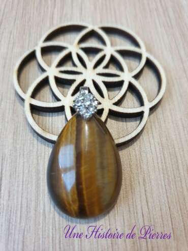 Pendentif Oeil de Tigre