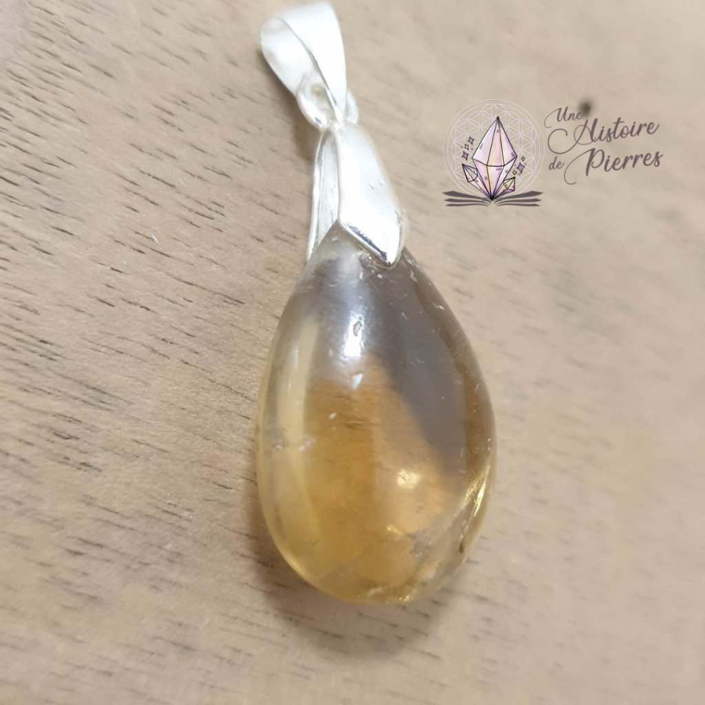 Pendentif Citrine goutte