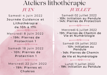 Ateliers Lithothérapie