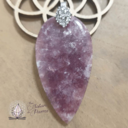 Pendentif Goutte Lépidolite