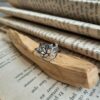 Bague Lune et Lotus acier inoxydable