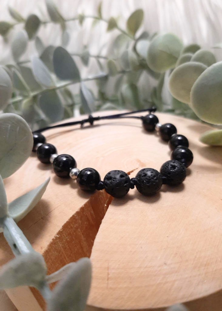 Bracelet Huiles Essentielles Tourmaline noire